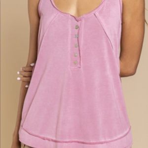 POL tank plum color new size L PLUM not pink